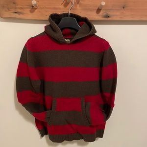 Wool sweater hoody